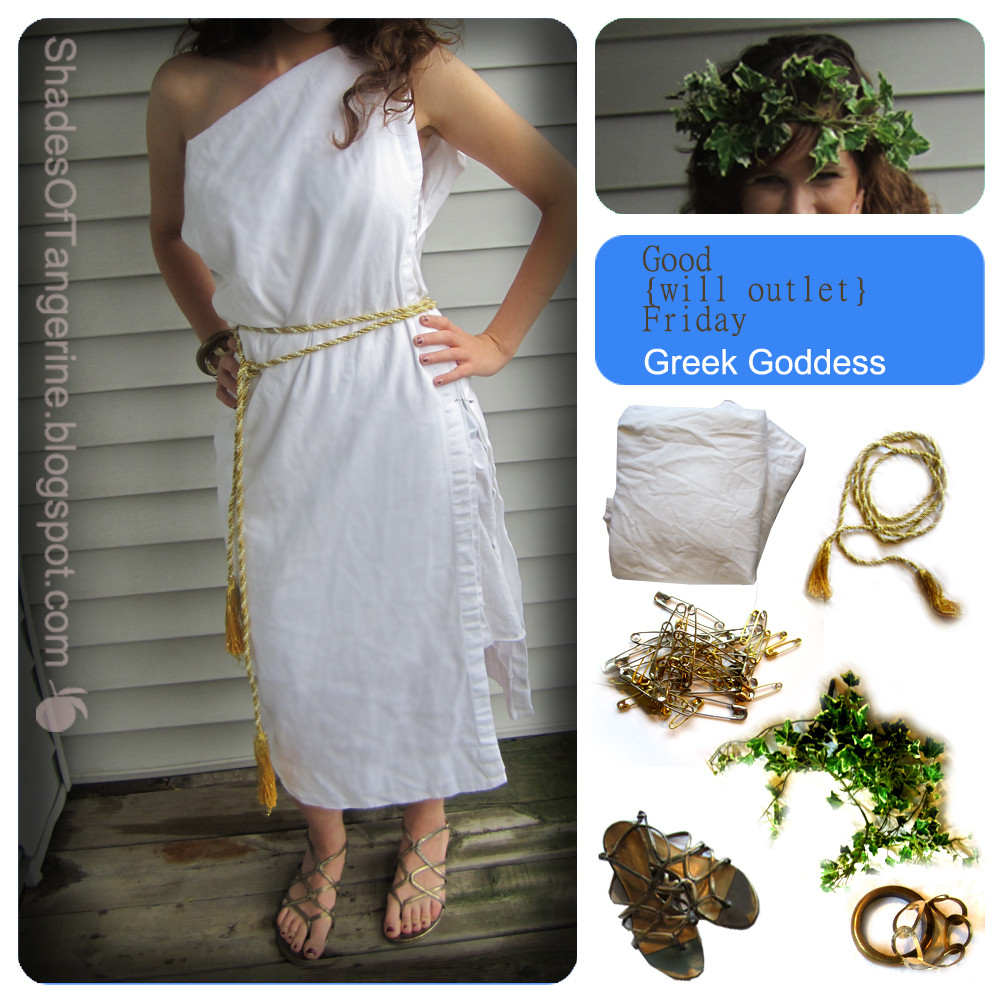 Best ideas about Greek Goddess Costume DIY
. Save or Pin Shades Tangerine Good will outlet Friday 33 Costume Now.