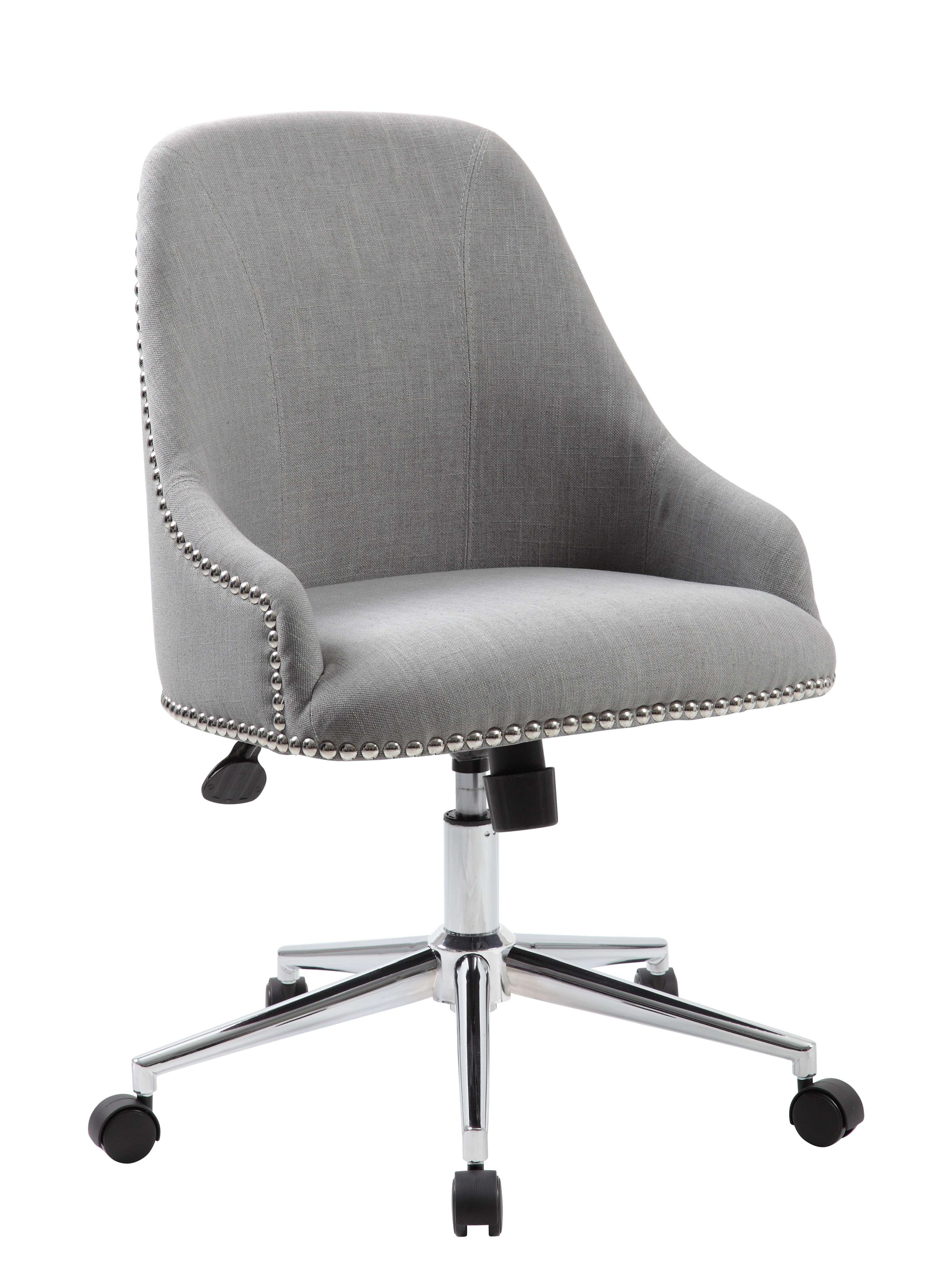 Best ideas about Grey Office Chair
. Save or Pin Boss fice Products Carnegie Gray Desk Chair in Chrome Now.