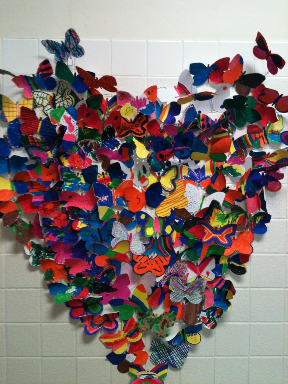 Best ideas about Group Art Projects
. Save or Pin Collaborative Butterfly Heart I could see making this Now.