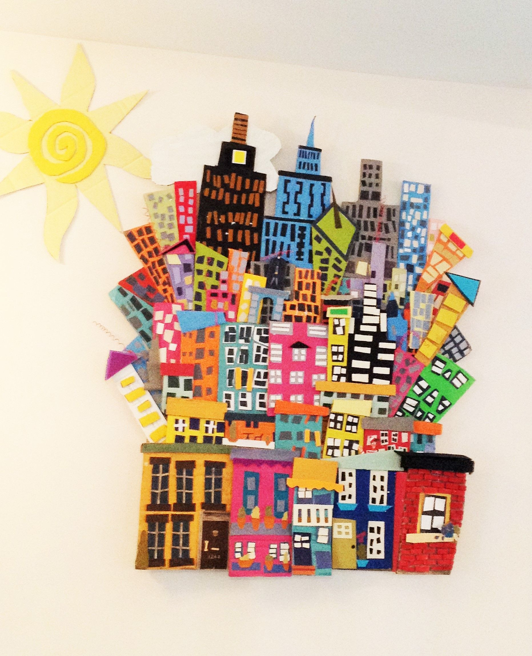 Best ideas about Group Art Projects
. Save or Pin Our Cityscape Acrylic paint Cardboard Paintchip Now.