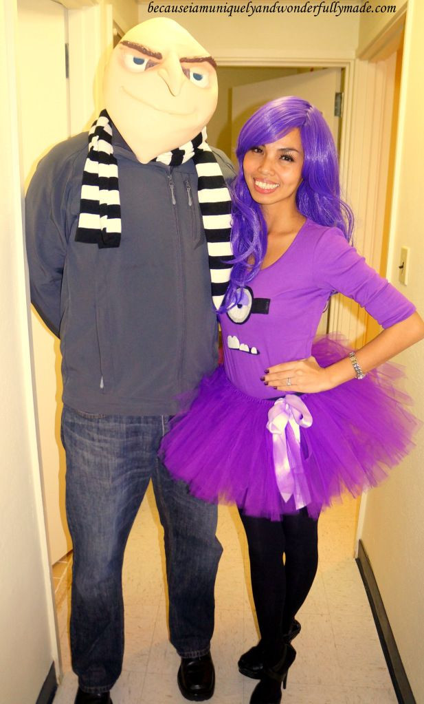 Best ideas about Gru Costume DIY
. Save or Pin Hubby and I as Gru and his Purple Evil Minion from Now.