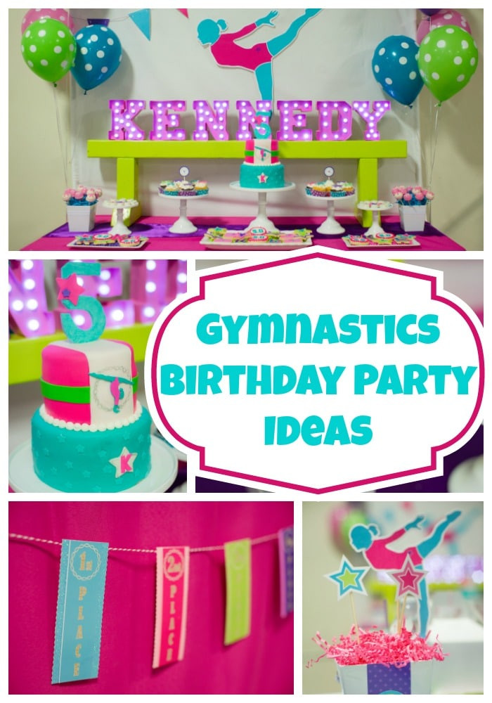 Best ideas about Gymnastics Birthday Party
. Save or Pin Bright and Colorful Gymnastics Birthday Party Pretty My Now.