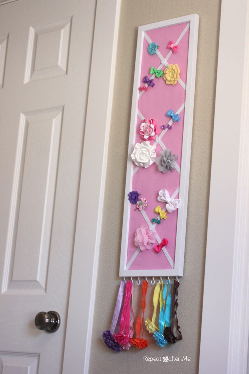 Best ideas about Hair Bow Organizer DIY
. Save or Pin DIY Hair Bow Holder or Message Board Repeat Crafter Me Now.