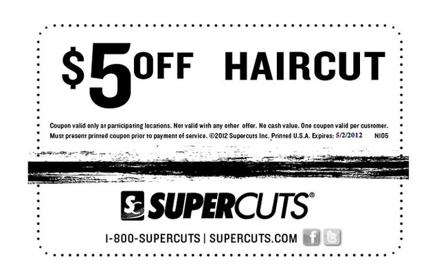 Best ideas about Hair Cut Coupons
. Save or Pin Supercuts $5 off Haircut Printable Coupon Now.