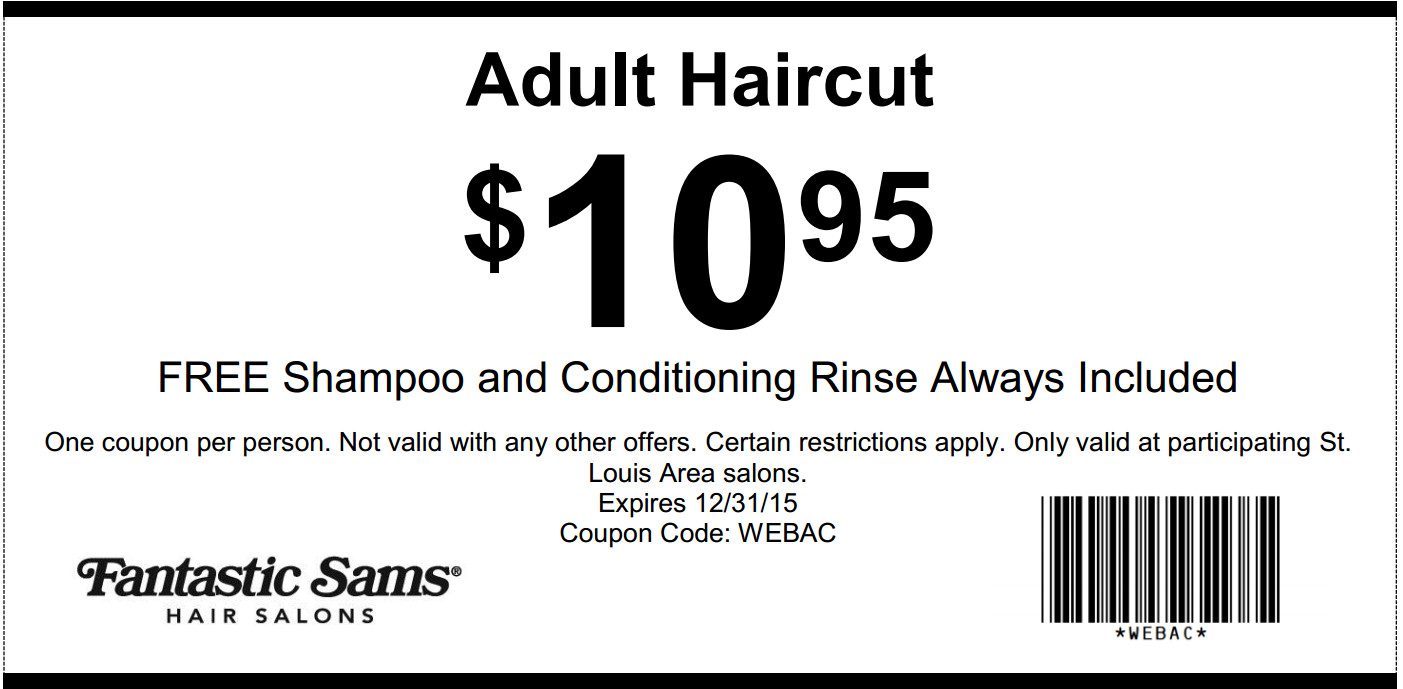 Best ideas about Hair Cut Coupons
. Save or Pin Fantastic Sams coupon $10 95 Adult Haircut Now.