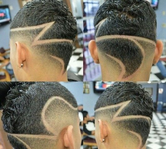 Best ideas about Haircuts Designs For Boys
. Save or Pin Burst fade mohawk with razor part design Now.