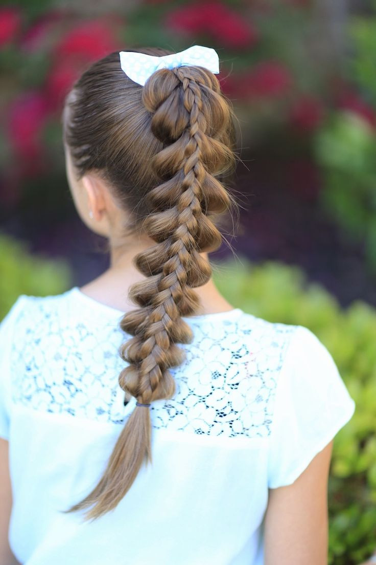 Best ideas about Haircuts Designs For Girls
. Save or Pin Stacked Pull Through Braid Now.