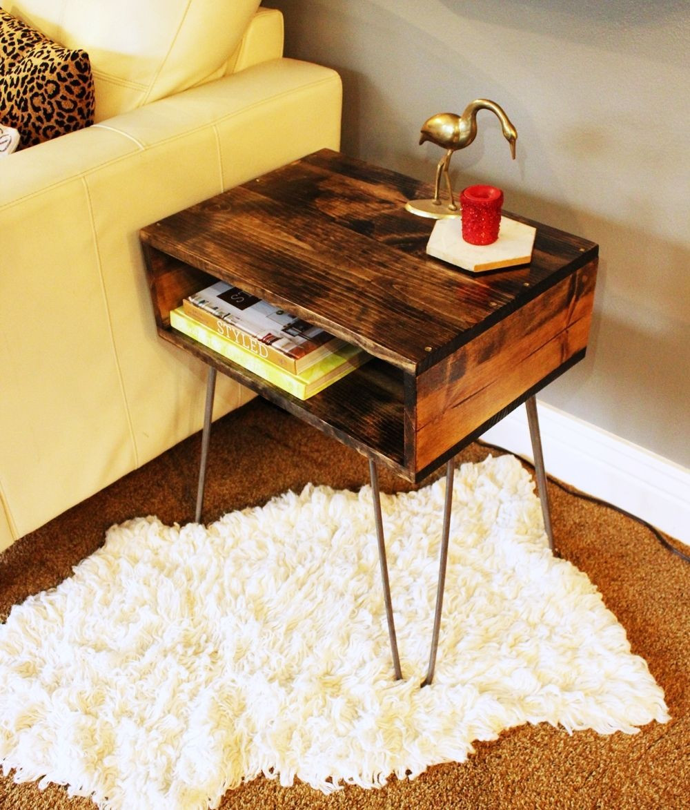 Best ideas about Hairpin Leg Table DIY
. Save or Pin DIY Hairpin Leg Side Table Now.