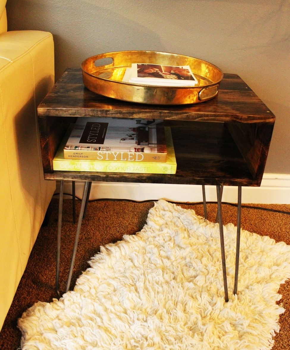 Best ideas about Hairpin Leg Table DIY
. Save or Pin DIY Hairpin Leg Side Table Now.