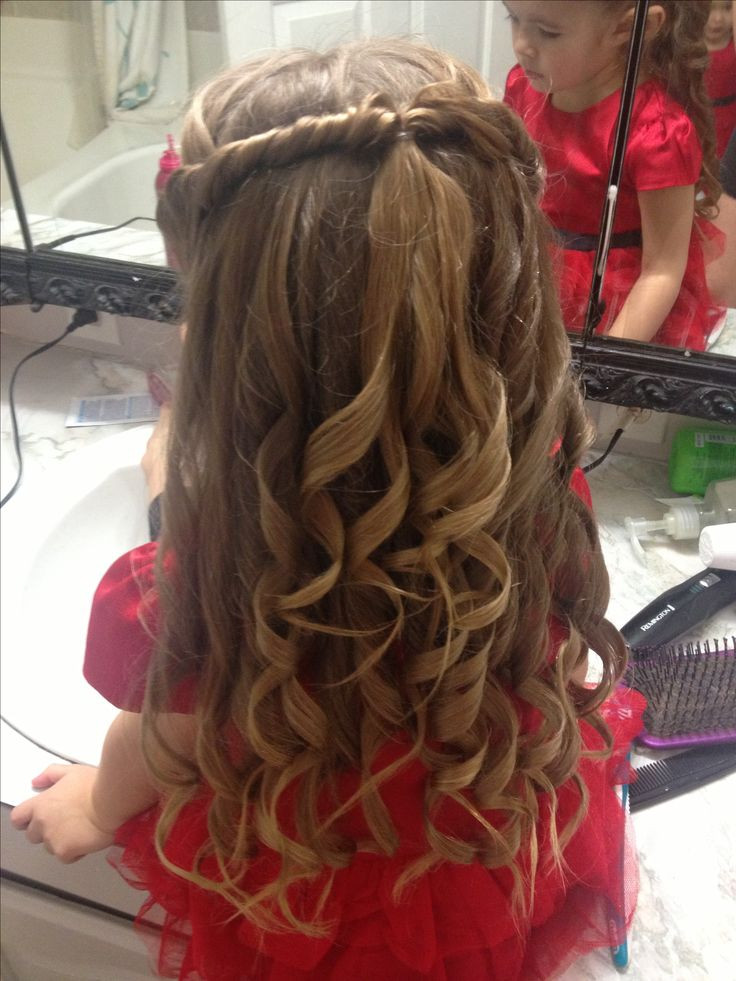 Best ideas about Hairstyle For Little Girls With Curly Hair
. Save or Pin Cute little girls hair style for a special occasion Now.