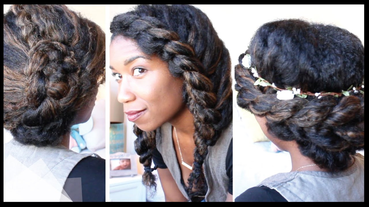 Best ideas about Hairstyle For Long Natural Hair
. Save or Pin 3 Cute Chic Last Minute Natural Hairstyles Now.