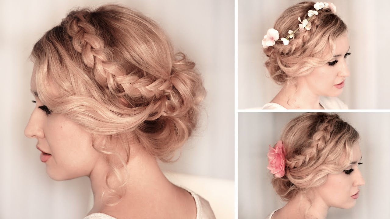 Best ideas about Hairstyle Updo Tutorials
. Save or Pin Braided updo hairstyle for BACK TO SCHOOL everyday party Now.