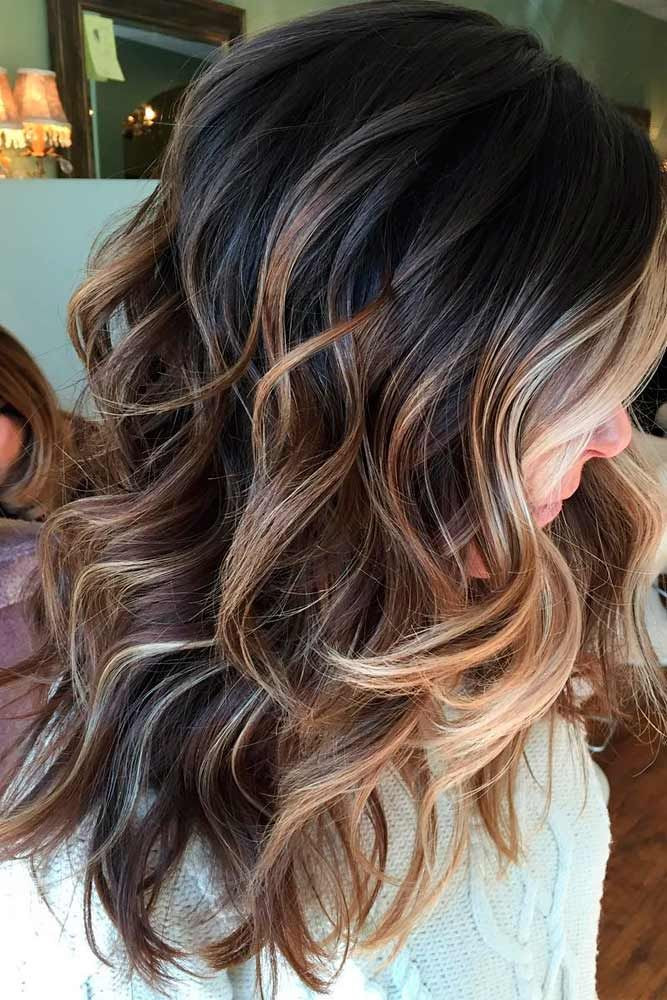 Best ideas about Hairstyle With Color
. Save or Pin 55 Highlighted Hair for Brunettes Hair Now.
