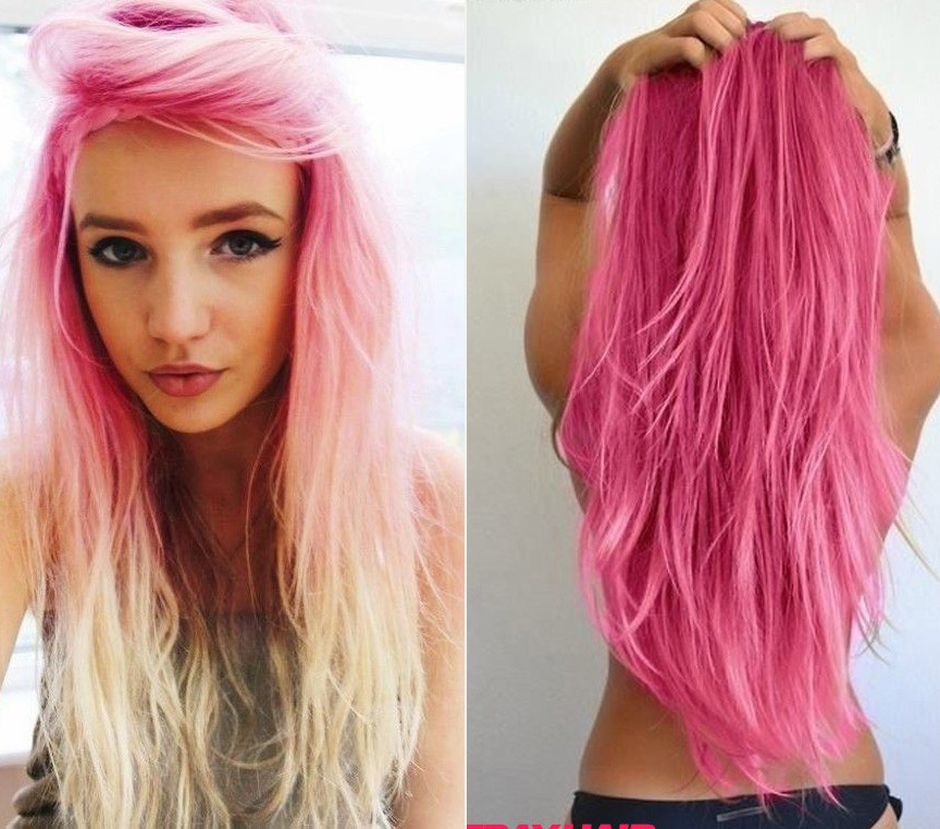 Best ideas about Hairstyle With Color
. Save or Pin 20 Pink Hairstyle Pics – Hair Color Inspiration – StrayHair Now.