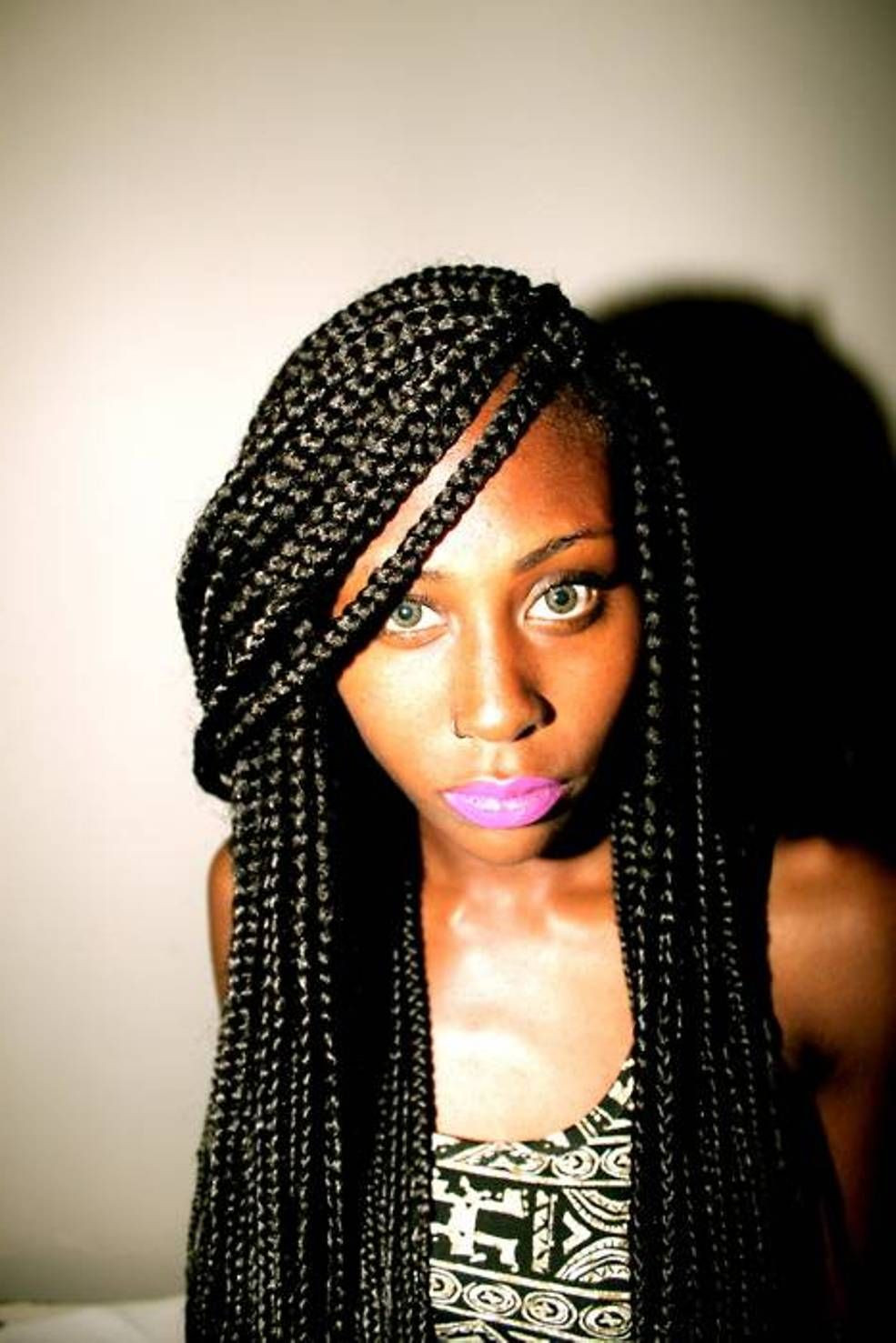 Best ideas about Hairstyles For Box Braids
. Save or Pin medium box braids for black women Now.