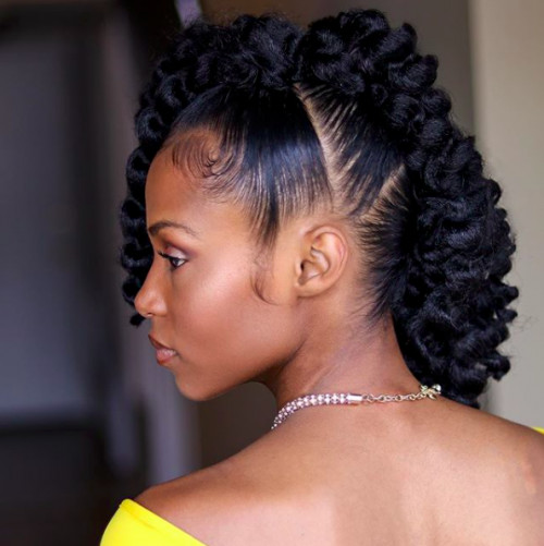 Best ideas about Hairstyles For Medium Natural Hair
. Save or Pin 50 African American Natural Hairstyles for Medium Length Now.