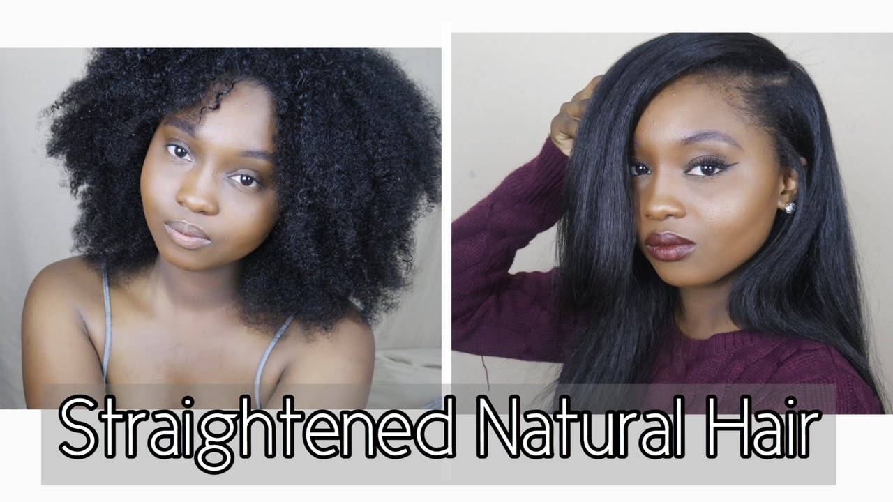 Best ideas about Hairstyles For Natural Straightened Hair
. Save or Pin How I Straighten My Thick Natural Hair Now.