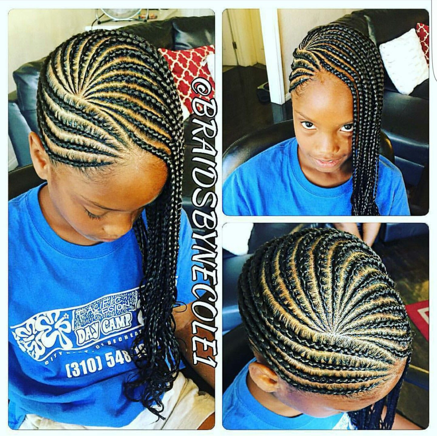 Best ideas about Hairstyles With Braids For Kids
. Save or Pin Children s Cornrows Natural Hair Style Braids Now.