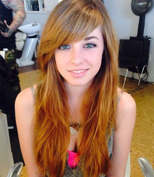 Best ideas about Hairstyles With Long Bangs
. Save or Pin 40 Cute and Effortless Long Layered Haircuts with Bangs Now.