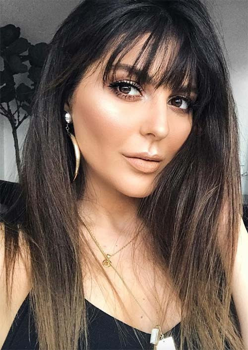 Best ideas about Hairstyles With Long Bangs
. Save or Pin 55 Long Haircuts with Bangs for 2019 Tips for Wearing Now.