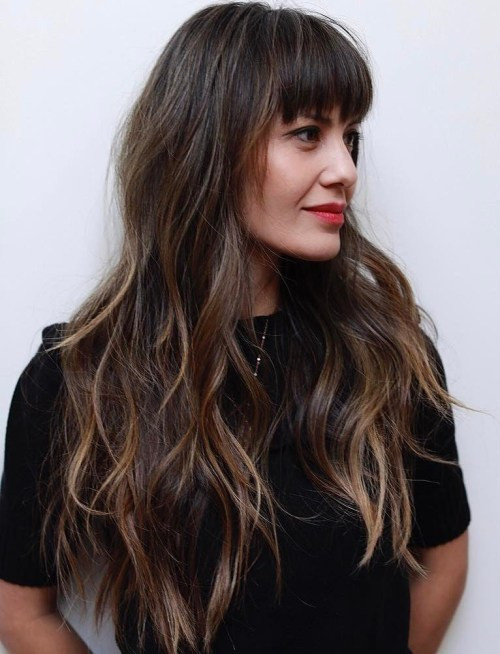 Best ideas about Hairstyles With Long Bangs
. Save or Pin 50 Cute Long Layered Haircuts with Bangs 2019 Now.