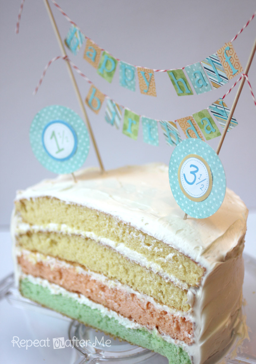 Best ideas about Half Birthday Cake
. Save or Pin Half Birthday Celebration Repeat Crafter Me Now.