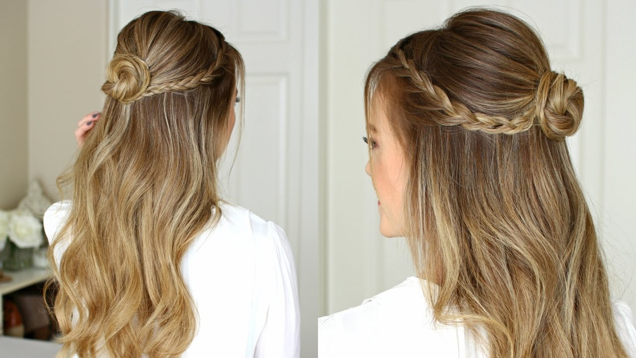Best ideas about Half Up Hairstyles For Prom
. Save or Pin Easy Half Up Prom Hairstyle Now.
