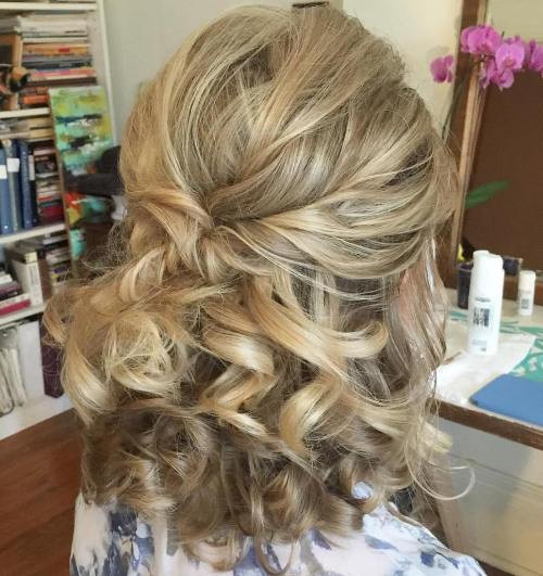Best ideas about Half Up Half Down Wedding Hairstyles For Medium Length Hair
. Save or Pin 50 Half Up Half Down Hairstyles for Everyday and Party Looks Now.