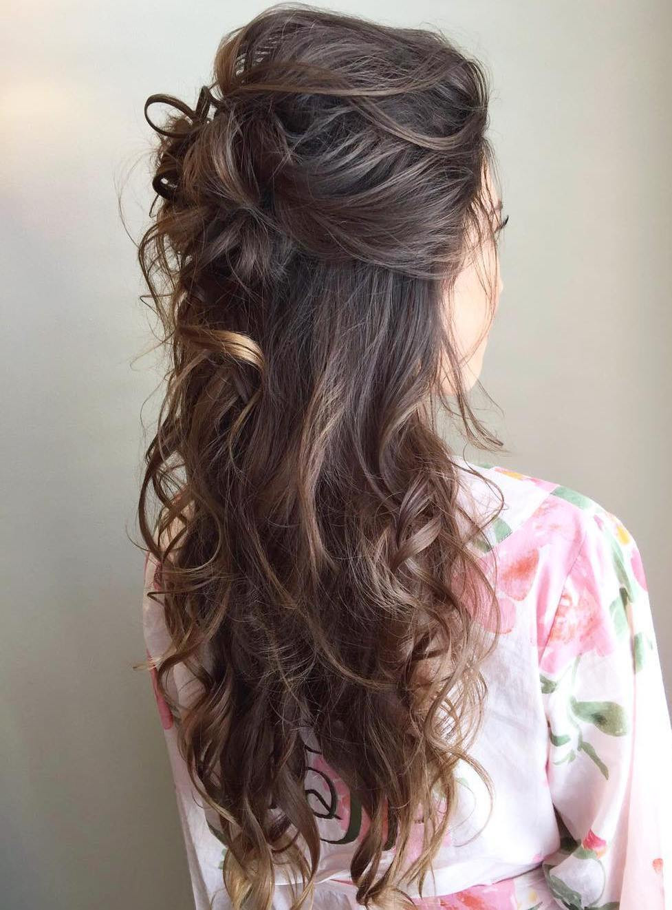 Best ideas about Half Updo Hairstyles
. Save or Pin 40 Irresistible Hairstyles for Brides and Bridesmaids Now.