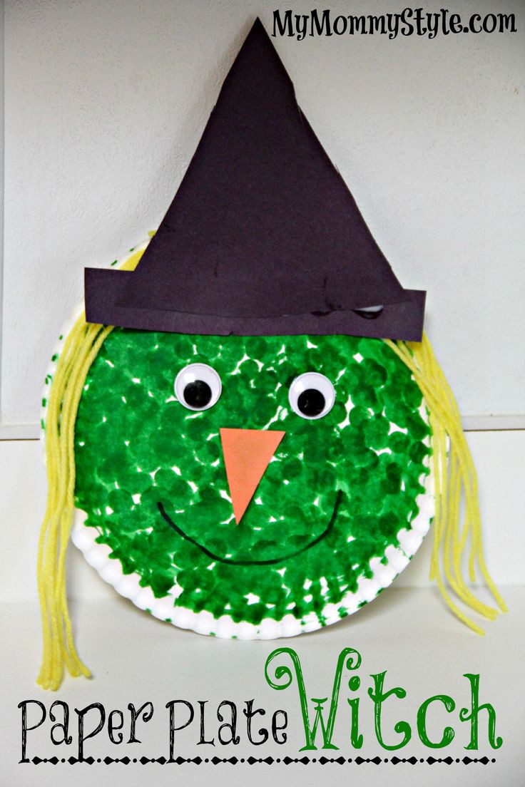 Best ideas about Halloween Art And Craft Ideas
. Save or Pin Paper plate witch project for kids Halloween Now.