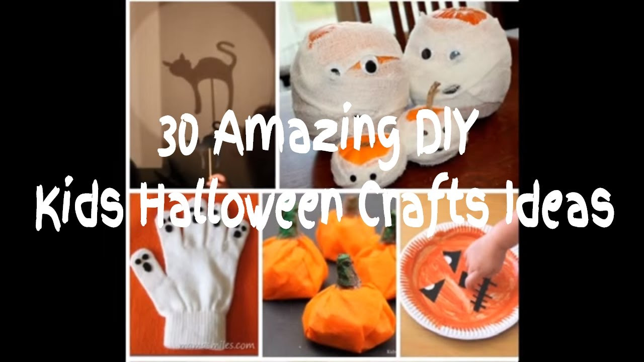 Best ideas about Halloween Arts And Craft Ideas
. Save or Pin 30 Amazing Easy to Make Kids Halloween Crafts Ideas Now.