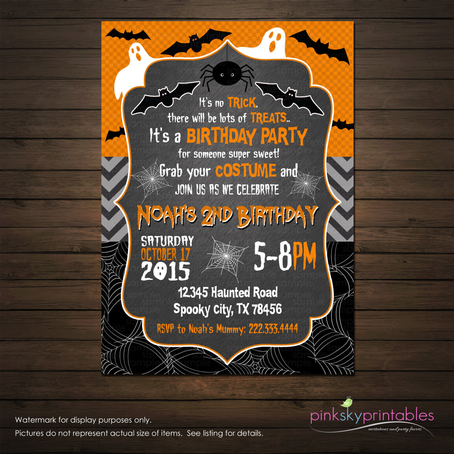 Best ideas about Halloween Birthday Invitations
. Save or Pin Halloween Birthday Invitation Printable File Ghosts and Now.