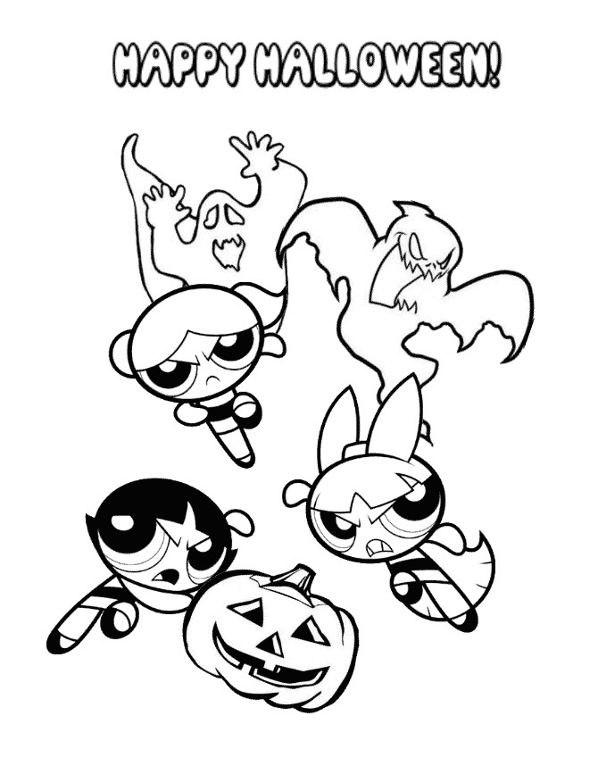 Best ideas about Halloween Coloring Pages For Boys And Girls
. Save or Pin Powerpuff Girls And Halloween Ghosts Coloring Page Now.
