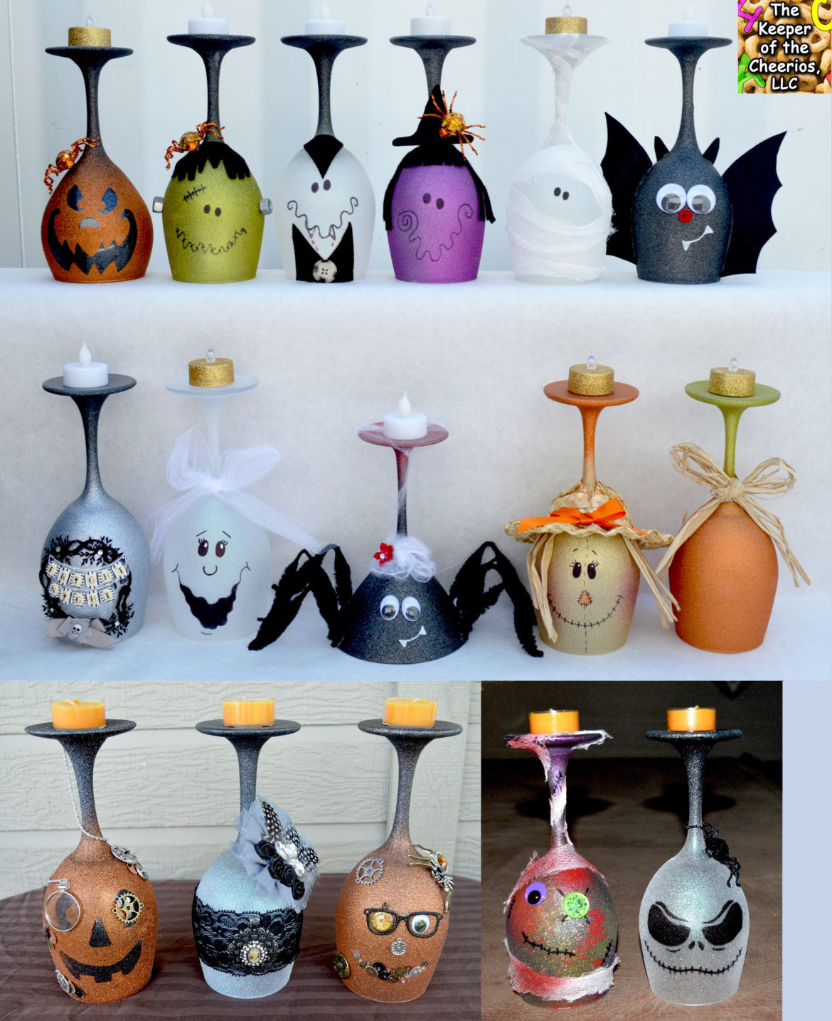 Best ideas about Halloween Craft Ideas
. Save or Pin HALLOWEEN WINE GLASS CANDLE HOLDERS The Keeper of the Now.