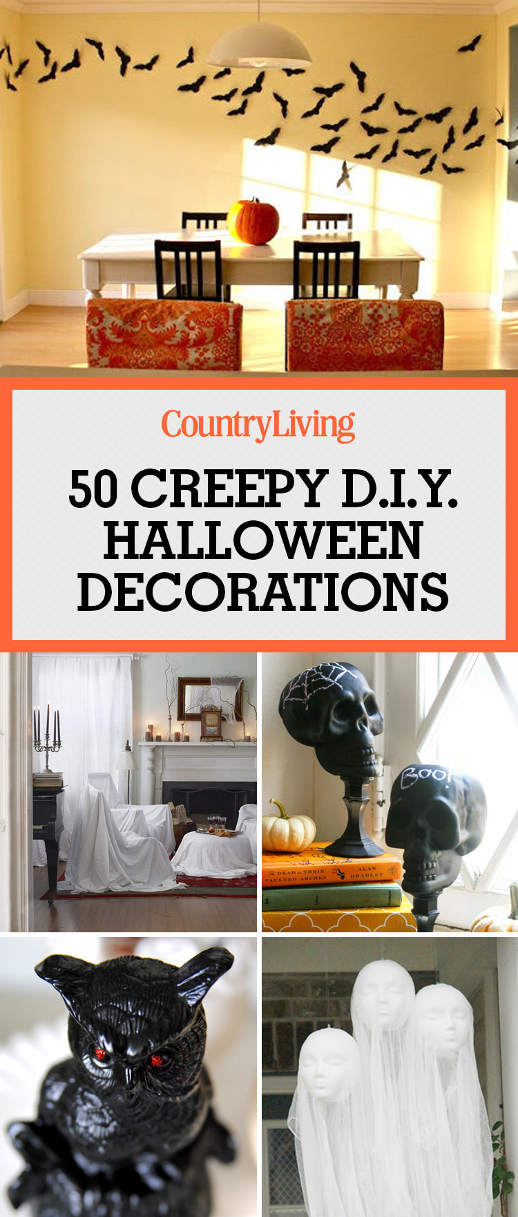 Best ideas about Halloween Decoration Ideas DIY
. Save or Pin 40 Easy DIY Halloween Decorations Homemade Do It Now.
