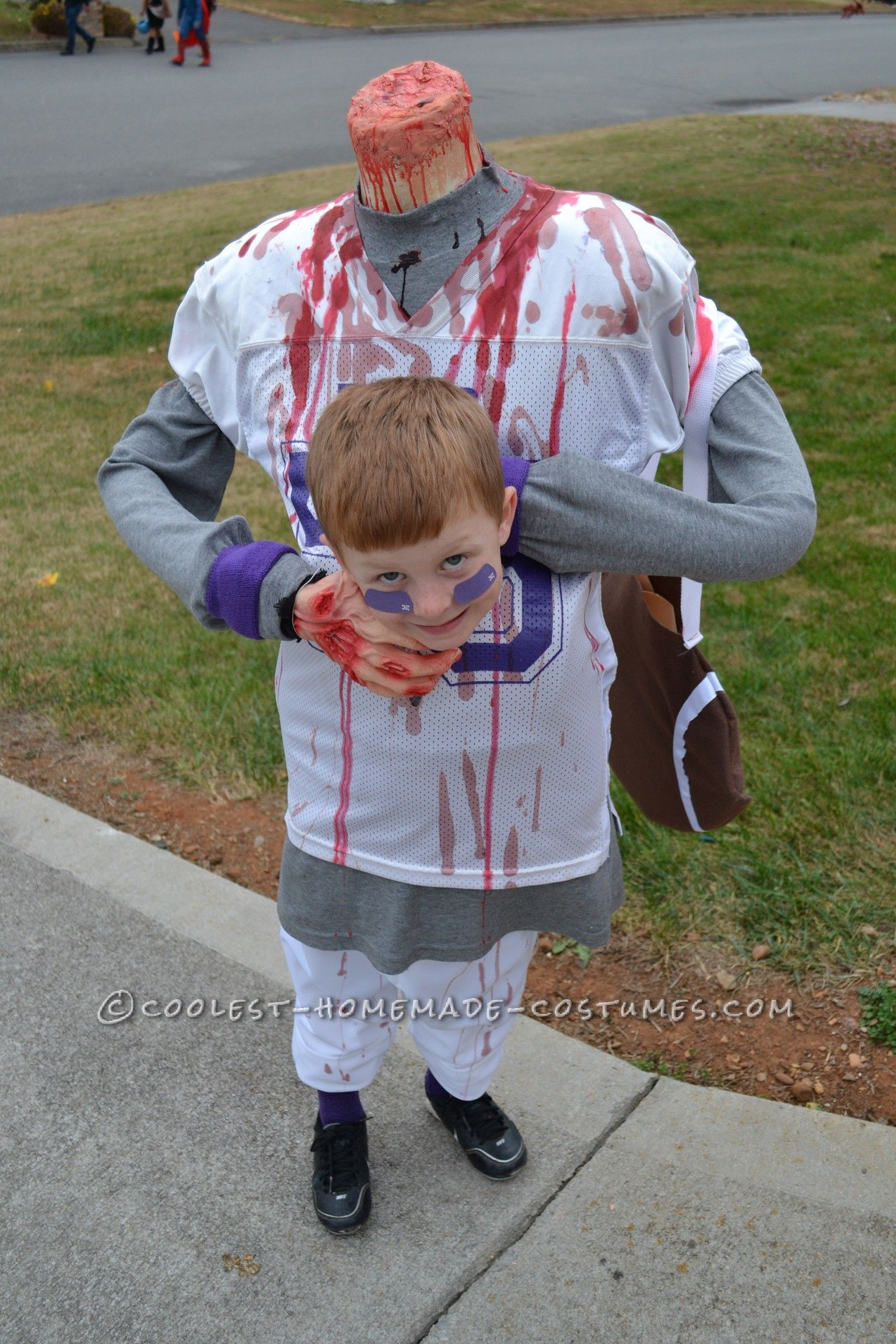 Best ideas about Halloween DIY Costume
. Save or Pin Scary DIY Headless Football Player Halloween Costume Now.