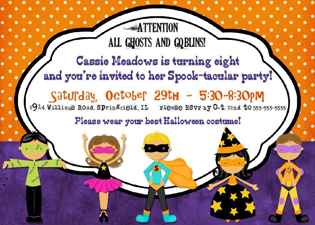 Best ideas about Halloween Themed Birthday Party Invitations
. Save or Pin Halloween Party Printable Birthday Invitations Now.