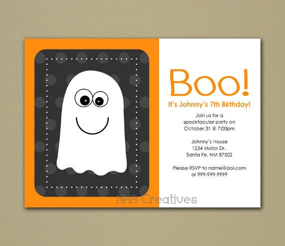 Best ideas about Halloween Themed Birthday Party Invitations
. Save or Pin Items similar to Halloween Ghost Themed Birthday Party Now.
