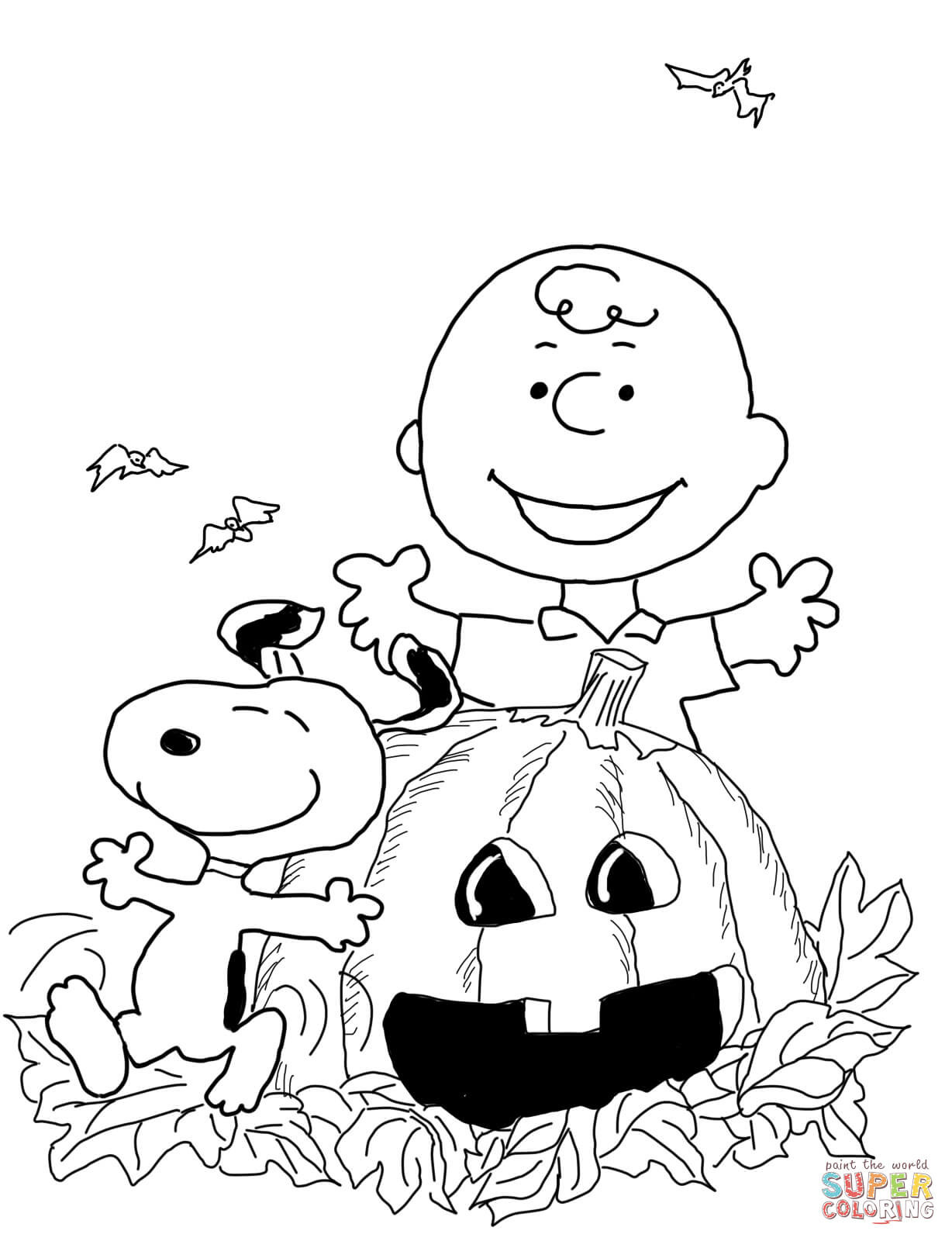 Best ideas about Haloween Coloring Pages
. Save or Pin Charlie Brown Halloween coloring page Now.