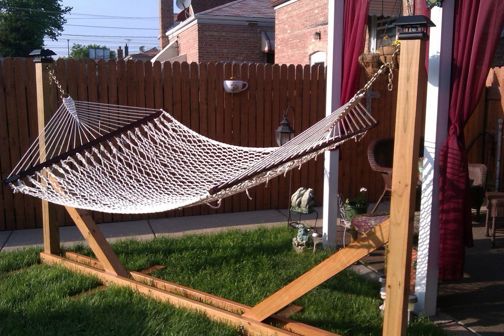 Best ideas about Hammock Stand DIY
. Save or Pin DIY HAMMOCK STAND Now.