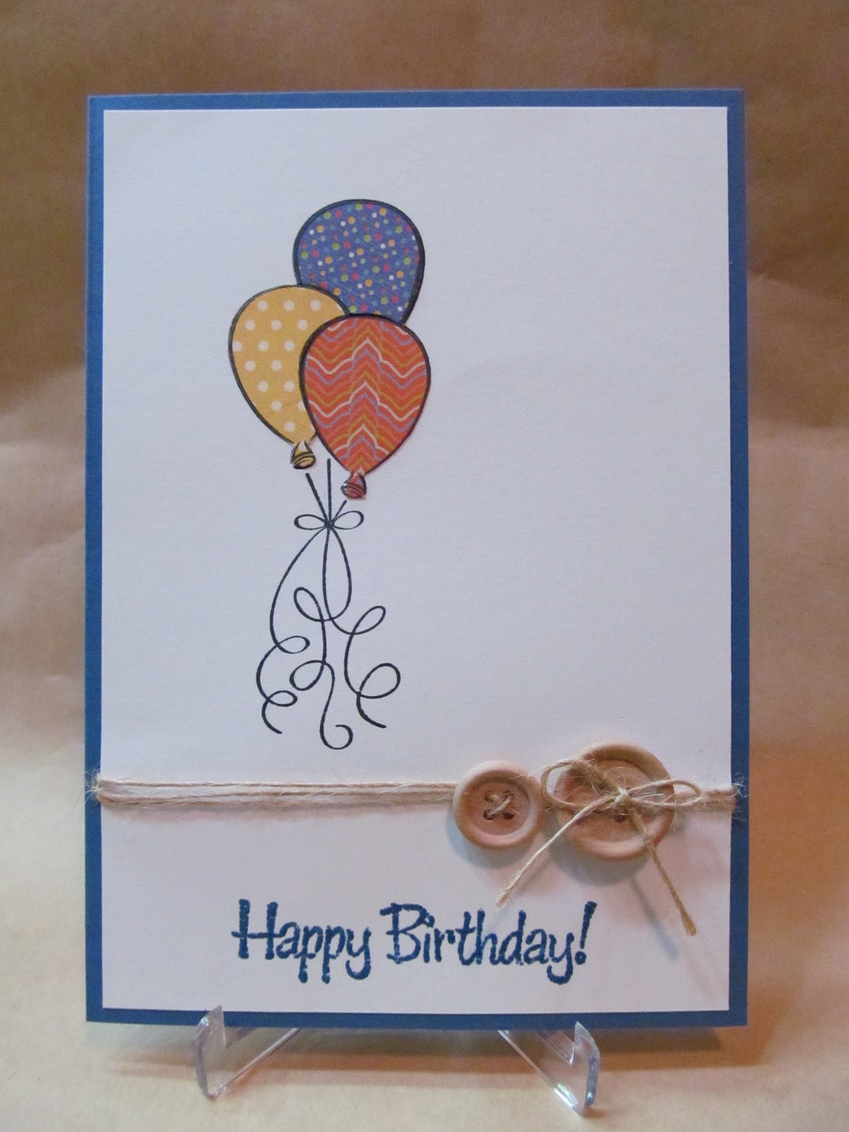 Best ideas about Handmade Birthday Card
. Save or Pin Savvy Handmade Cards Balloons Birthday Card Now.