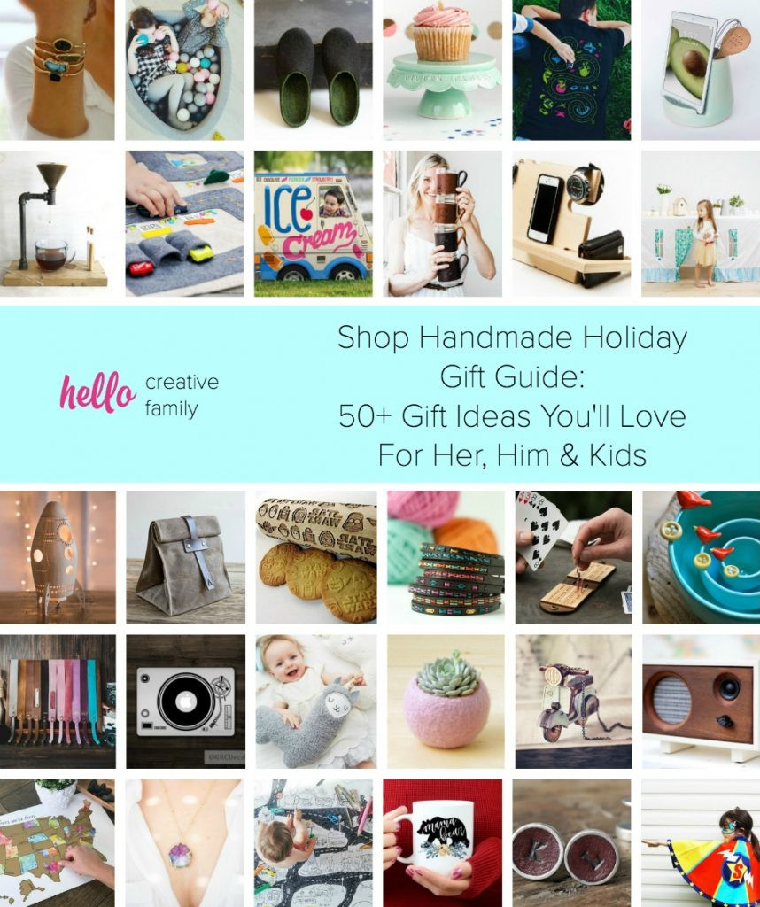 Best ideas about Handmade Gift Ideas For Her
. Save or Pin Shop Handmade Holiday Gift Guide 50 Ideas For Her Him Now.