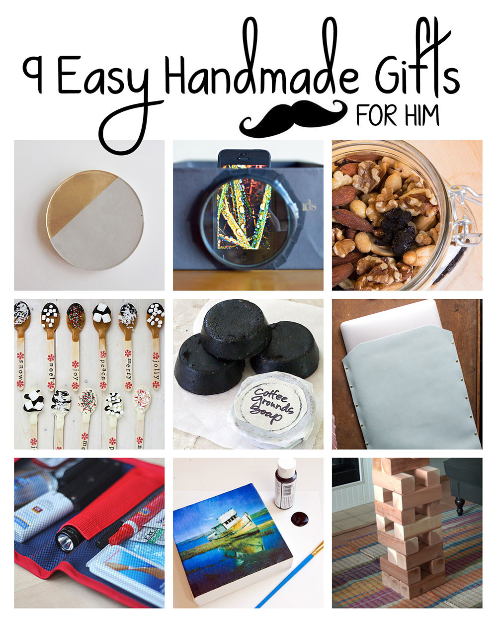 Best ideas about Handmade Gift Ideas For Him
. Save or Pin 9 Easy Handmade Gifts for Him Now.