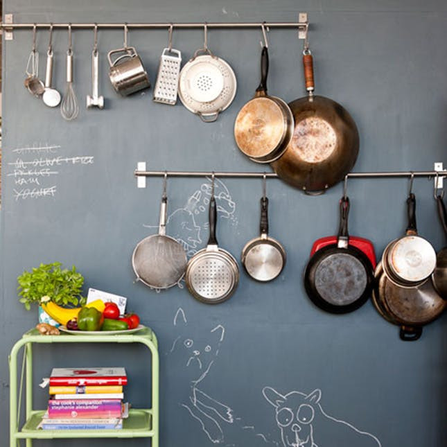 Best ideas about Hang Pots And Pans On Wall DIY
. Save or Pin 13 Smart Kitchen Organizing Ideas Now.