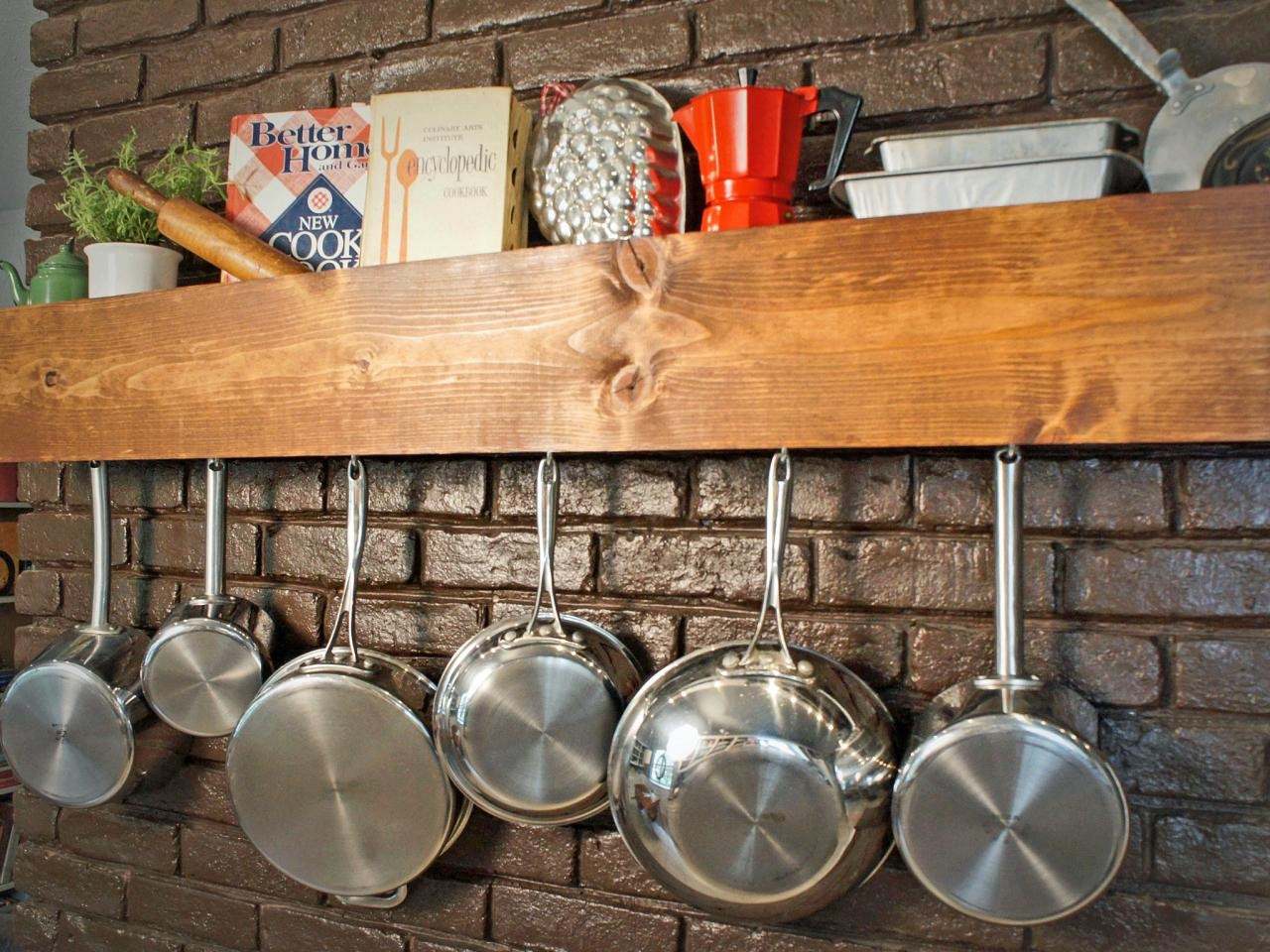 Best ideas about Hang Pots And Pans On Wall DIY
. Save or Pin Wall pot racks diy pot rack kitchen storage and shelf Now.