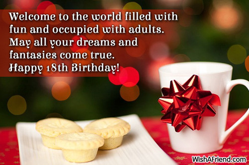 Best ideas about Happy 18th Birthday Quotes
. Save or Pin 18th Birthday Wishes Now.