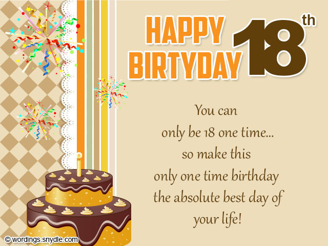 Best ideas about Happy 18th Birthday Wishes. 
