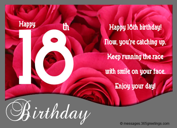 Best ideas about Happy 18th Birthday Wishes
. Save or Pin 18th Birthday Wishes Messages and Greetings Now.