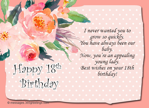 Best ideas about Happy 18th Birthday Wishes
. Save or Pin 18th Birthday Wishes Messages and Greetings Now.