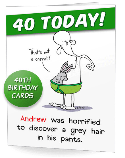 Best ideas about Happy 40th Birthday Funny
. Save or Pin 40th Birthday Card Now.